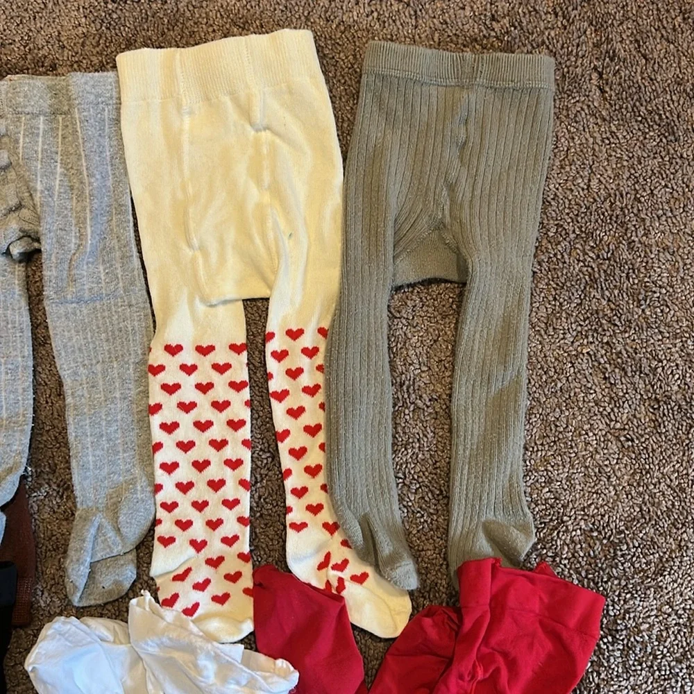 Baby toddler girls 6-24m tights bundle!!